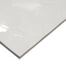 12x36 Hades Bubble Decor White Glazed Ceramic Wall Tile