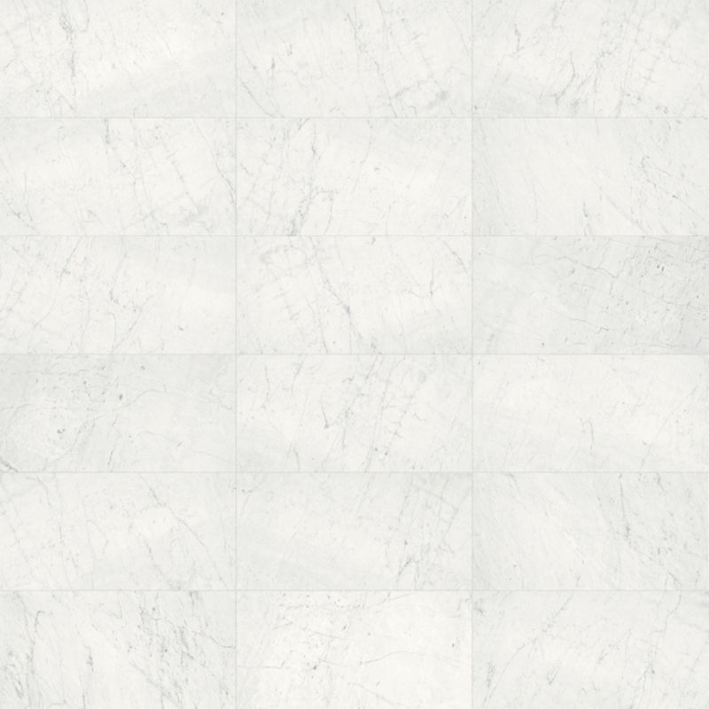 18x36 Eternity White Polished Marble Tile
