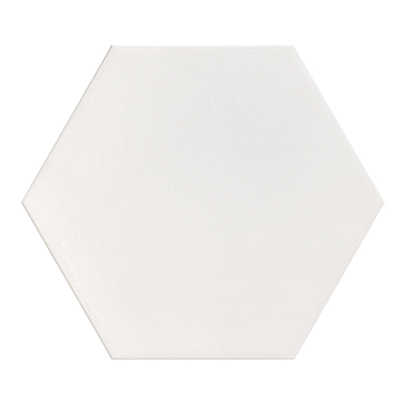 19x22 Hexagon Argos White Matte Porcelain Tile