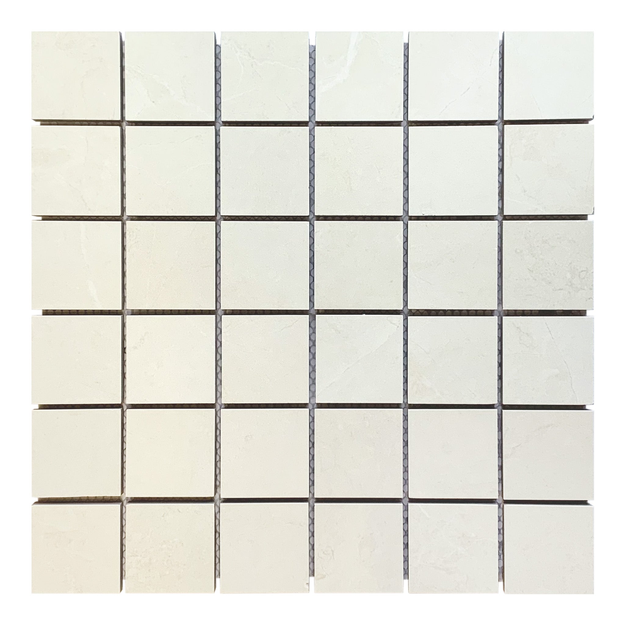 2x2 La Mallorca Crete Ivory Polished Porcelain Mosaic