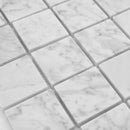 2x2 Italian Carrara Grande Honed Carrara Marble Mosaic