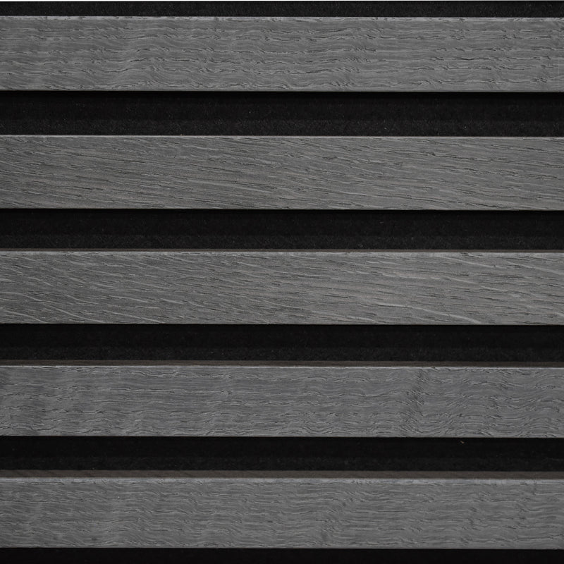 24x102 Black Oak Veneered Slat Acoustic Wall Panel (600x2600 mm)