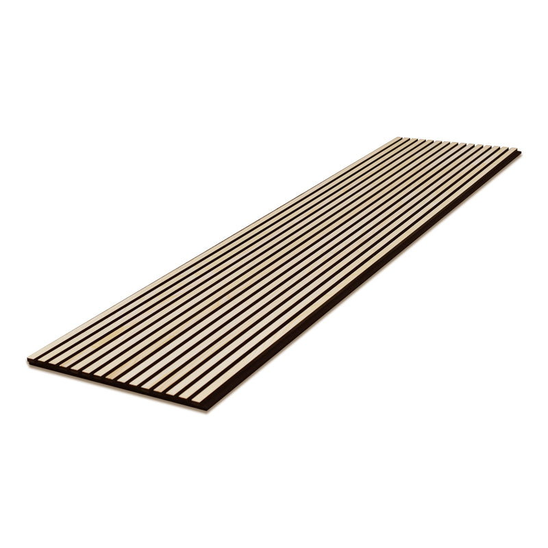 24x102 Ash Veneered Slat Acoustic Wall Panel (600x2600 mm)