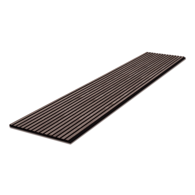 24x102 Walnut Veneered Slat Acoustic Wall Panel (600x2600 mm)