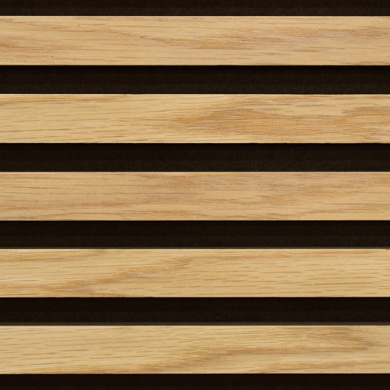 24x24 Light Oak Veneered Slat Acoustic Wall Panel (600x600 mm)