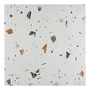 24x24 Blesle Terrazzo White Porcelain Tile