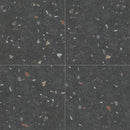 24x24 Sonar Terrazzo Dark Matte Porcelain Tile