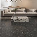 24x24 Sonar Terrazzo Dark Matte Porcelain Tile
