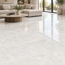 24x24 Imperial Taj Mahal White Porcelain Polished Tile (34 CT/PA)