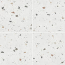 24x24 Sonar Terrazzo White Matte Porcelain Tile