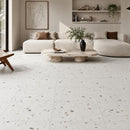 24x24 Sonar Terrazzo White Matte Porcelain Tile