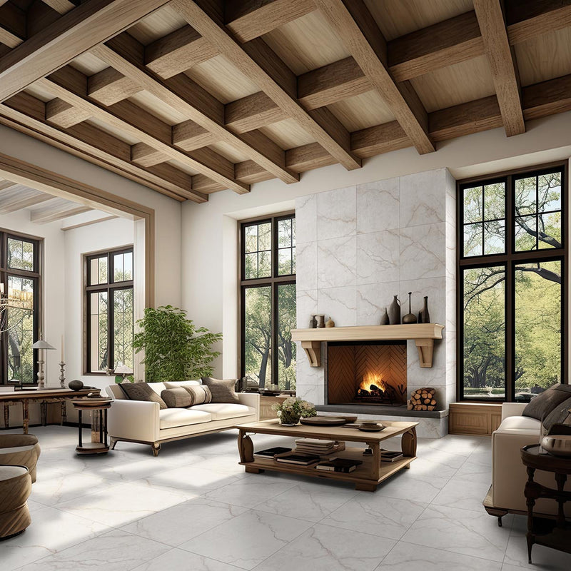 24x24 Bright Gold Matte Porcelain Tile