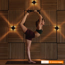 24x24 Oiled Oak Veneered Slat Acoustic Wall Panel (600x600 mm)