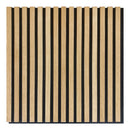 24x24 Light Oak Veneered Slat Acoustic Wall Panel (600x600 mm)