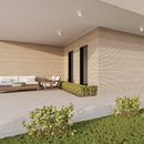 9mm 24x48 Bamboo Sagano Almond Dark Line Matte Porcelain Tile (36 CT/PA)