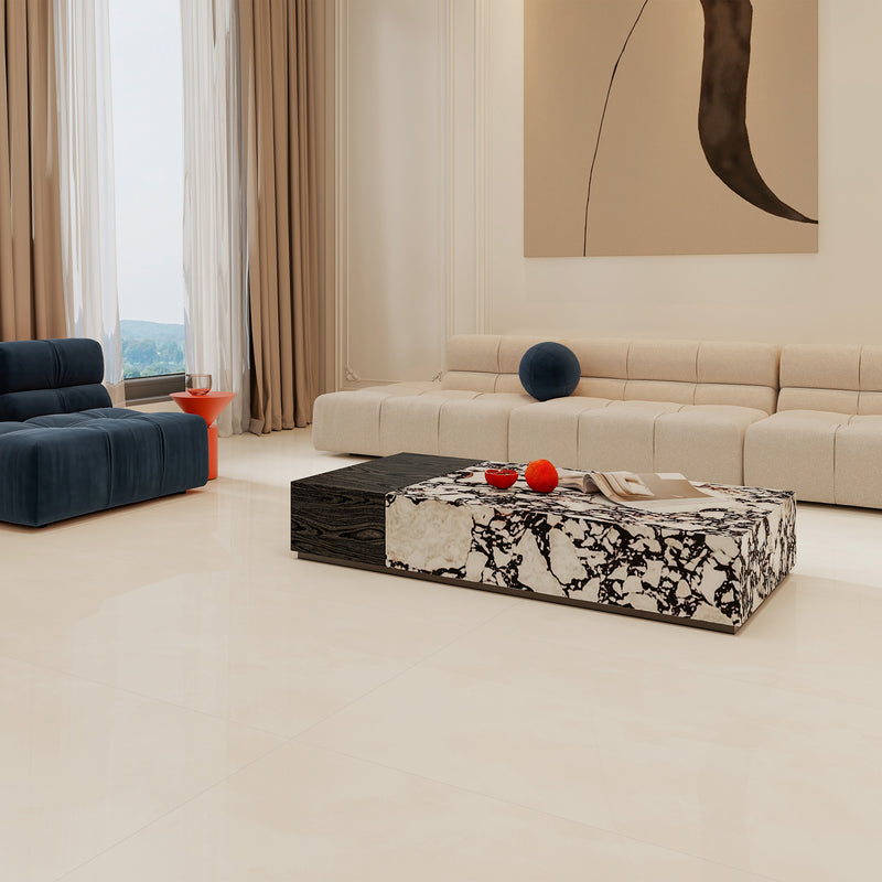 24x48 Maya Jade Beige Porcelain Polished Tile