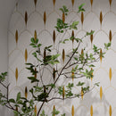 24x48 Gliding White Gold Decor Glazed Porcelain Tile