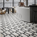 12mm 24x48 Nordic Arrow Noir Semi-Polished Porcelain Tile (24 CT/PA)