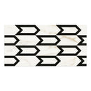 12mm 24x48 Nordic Arrow Noir Semi-Polished Porcelain Tile (24 CT/PA)