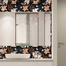 24x48 Lily Fun Dark Decor Glazed Porcelain Tile