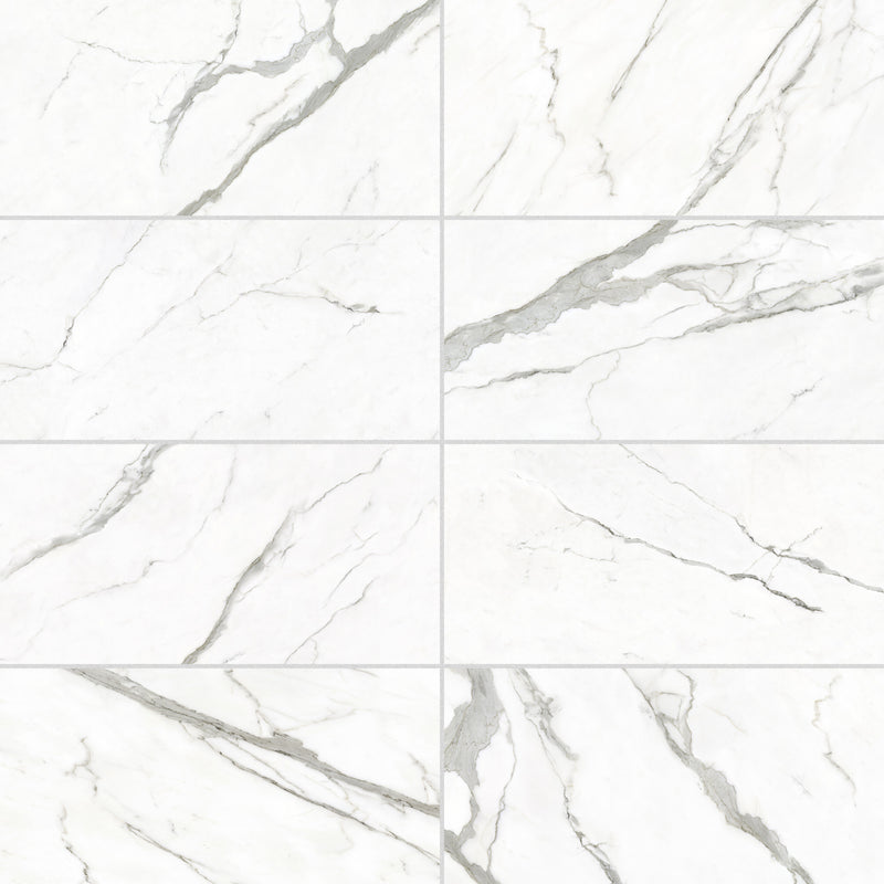 24x48 La Mallorca Milano Bianco Polished Porcelain Tile (32 CT/PA)