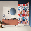 24x54 Ambry Mondrian Décor Glazed Porcelain Tile (600x1350mm)