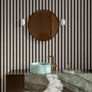 24x54 Royal Leather Brown Stripes Porcelain Matte Tile
