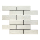 2x6 La Mallorca Crete Ivory Brick Polished Porcelain Mosaic