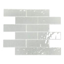 2x6 Riva Cobble Grey Glass Mosaic Final Sale