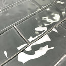 2x6 Riva Cobble Charcoal Glass Mosaic Final Sale