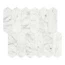 2X6 Eternity White Picket Polished Marble Mosaic