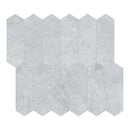 2X6 Nimbus Gray Picket Honed Marble Mosaic
