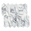 2X6 Lilac Vector Picket Honed Marble Mosaic