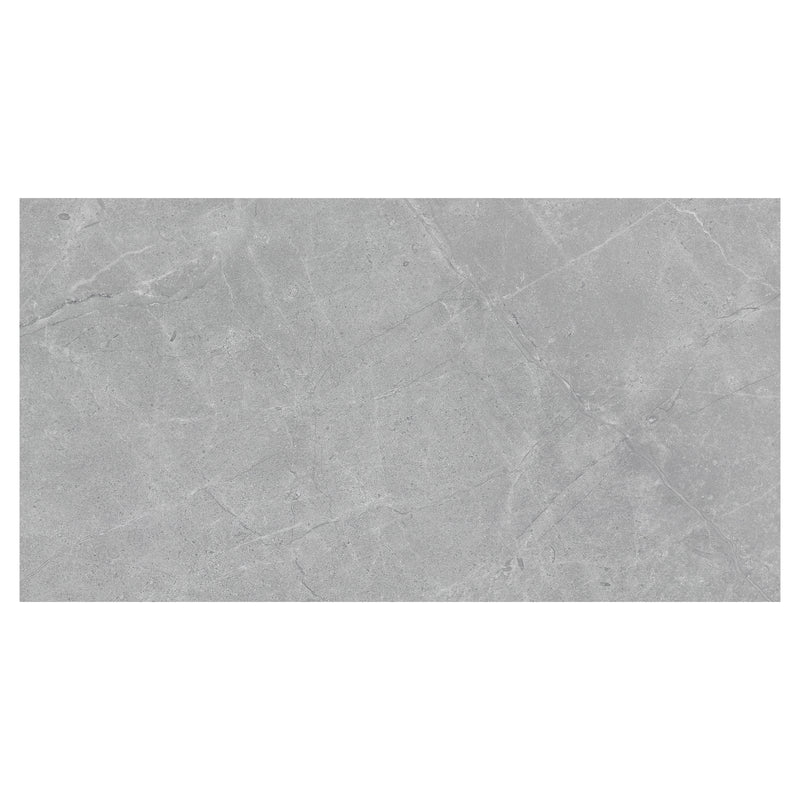 16x32 Dark Grey Glazed Ceramic Wall Tile