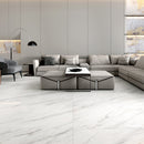 9mm 30x60 Raw Stone White Porcelain Polished Slab Final Sale (25 CT/PA)