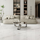 9mm 30x60 Raw Stone White Porcelain Polished Slab Final Sale (25 CT/PA)