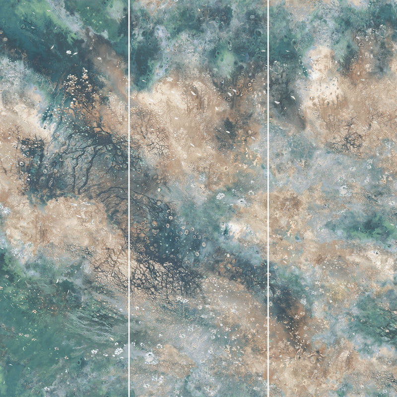 9mm 36x108 Rock Board Flowers Porcelain Glazed Slab Final Sale (900x2700mm)