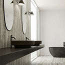 36x72 Majesto Travertino Titanium Honed Rectified Colorsync Porcelain Tile