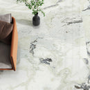 9mm 36x72 Fendi White Porcelain Polished Slab Final Sale