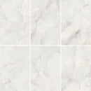 9mm 36x72 Pearl Onyx White Porcelain Glazed Polished Slab Final Sale