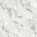 12mm 36x72 Aurora White Porcelain Glazed Slab Final Sale (29 CT/PA)