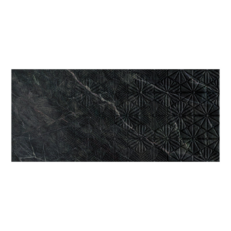 9mm 48x108 Composer Black Porcelain Glazed Slab Final Sale (1200x2700mm)