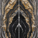6mm 48x110 Majesto Oro Noir Bookmatch Cut Honed Rectified Colorsync Sintered Slab