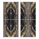 6mm 48x110 Majesto Oro Noir Bookmatch Cut Honed Rectified Colorsync Sintered Slab