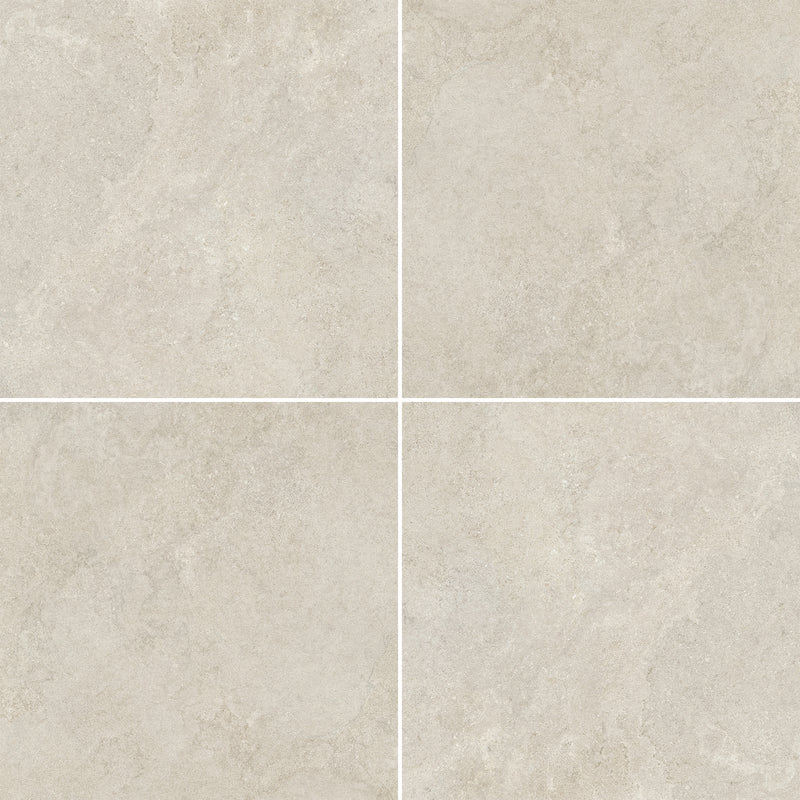 48x48 Serena Crosscut Bone Porcelain Natural Glazed Tile