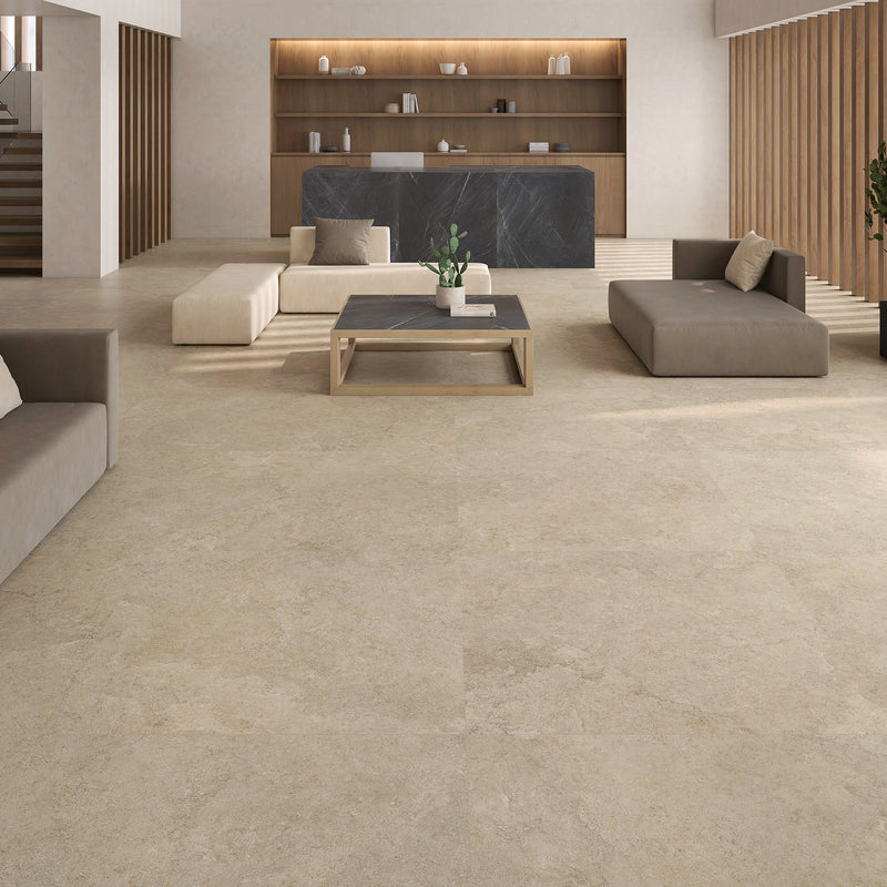 48x48 Serena Crosscut Moka Porcelain Natural Glazed Tile