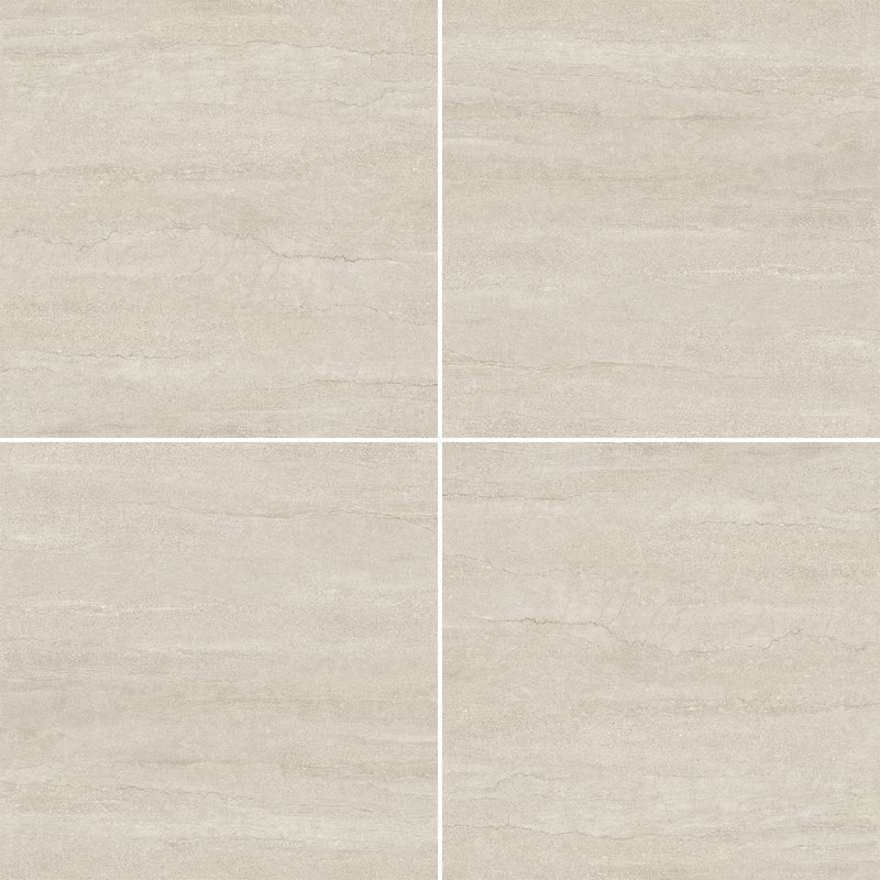 48x48 Serena Veincut Bone Porcelain Natural Glazed Tile