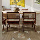 48x48 Versailles Glam Stone Wooden Look Matte Porcelain Tile