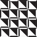 48x48 Solid White & Black Floor Décor Porcelain Glazed Tile