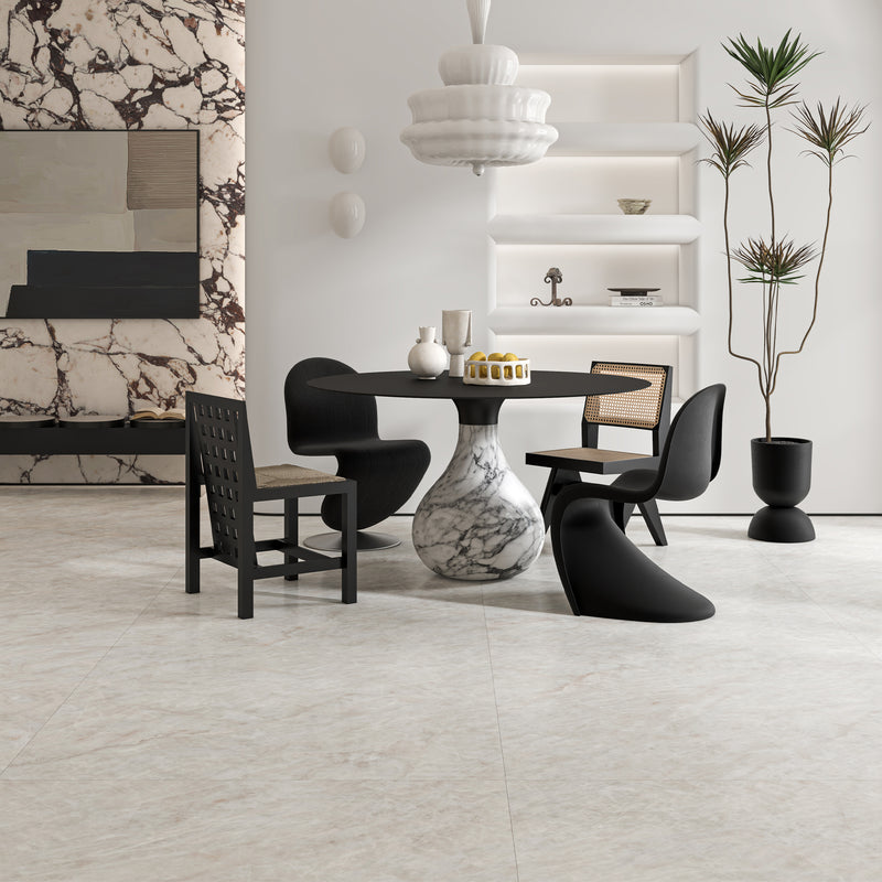 48x48 Crystalline Grey Porcelain Matte Tile